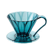 Cafec 1 Cup Flower Dripper Blue-Green